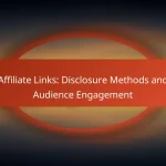 Affiliate Links: Disclosure Methods and Audience Engagement