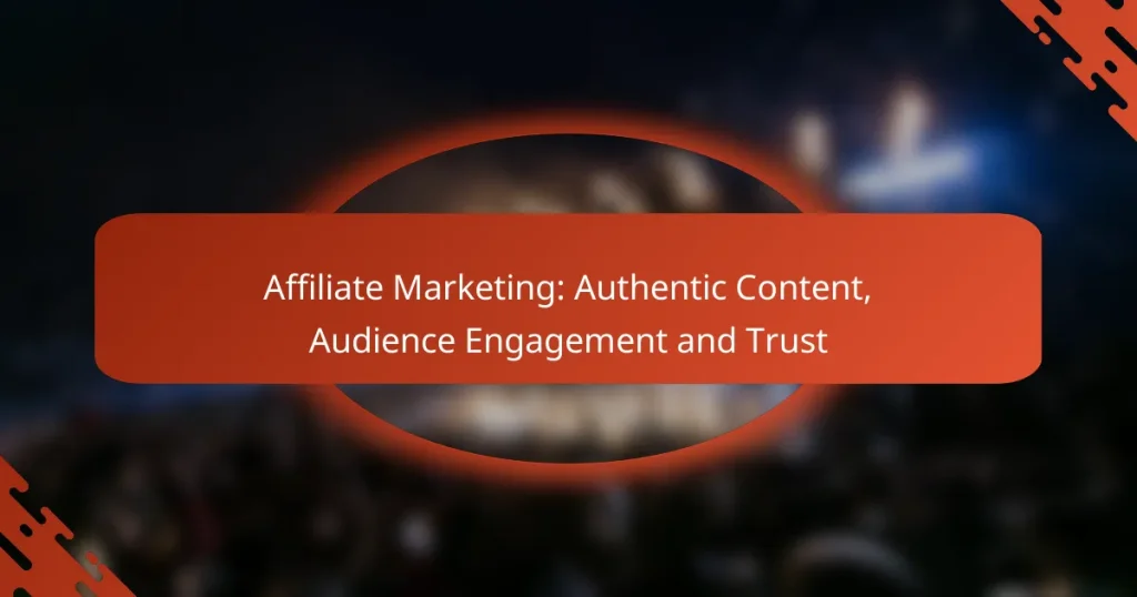 Affiliate Marketing: Authentic Content, Audience Engagement and Trust