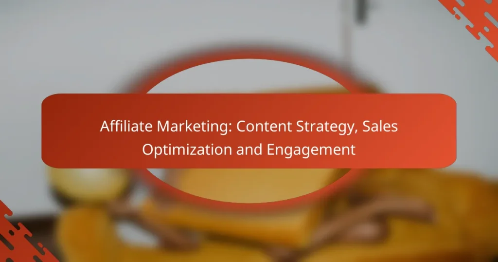 Affiliate Marketing: Content Strategy, Sales Optimization and Engagement