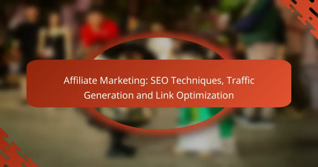 Affiliate Marketing: SEO Techniques, Traffic Generation and Link Optimization