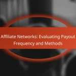 Affiliate Networks: Evaluating Payout Frequency and Methods