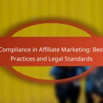 Compliance in Affiliate Marketing: Best Practices and Legal Standards