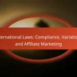 International Laws: Compliance, Variations and Affiliate Marketing