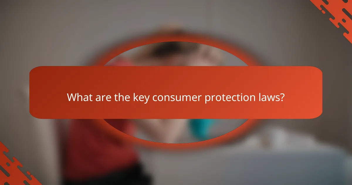 What are the key consumer protection laws?